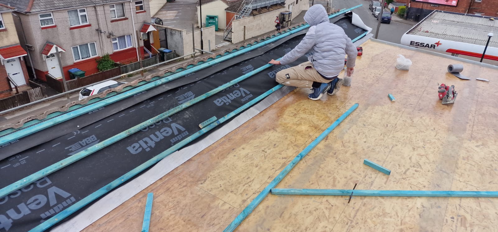 New roof construction completed by IR Build in Coventry