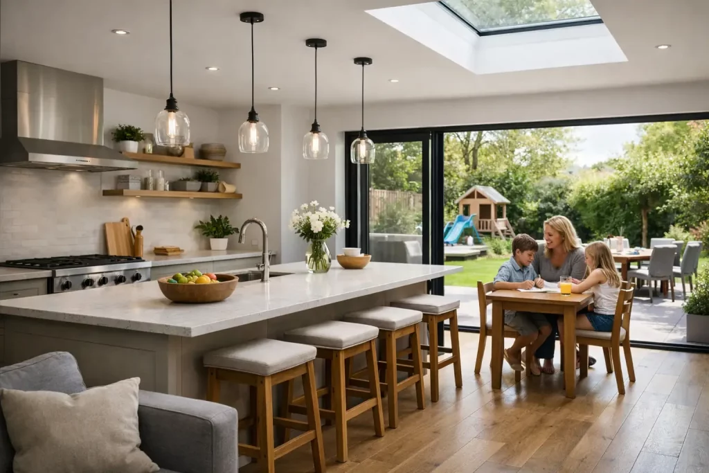 A Kitchen Extension Example That Works for Families