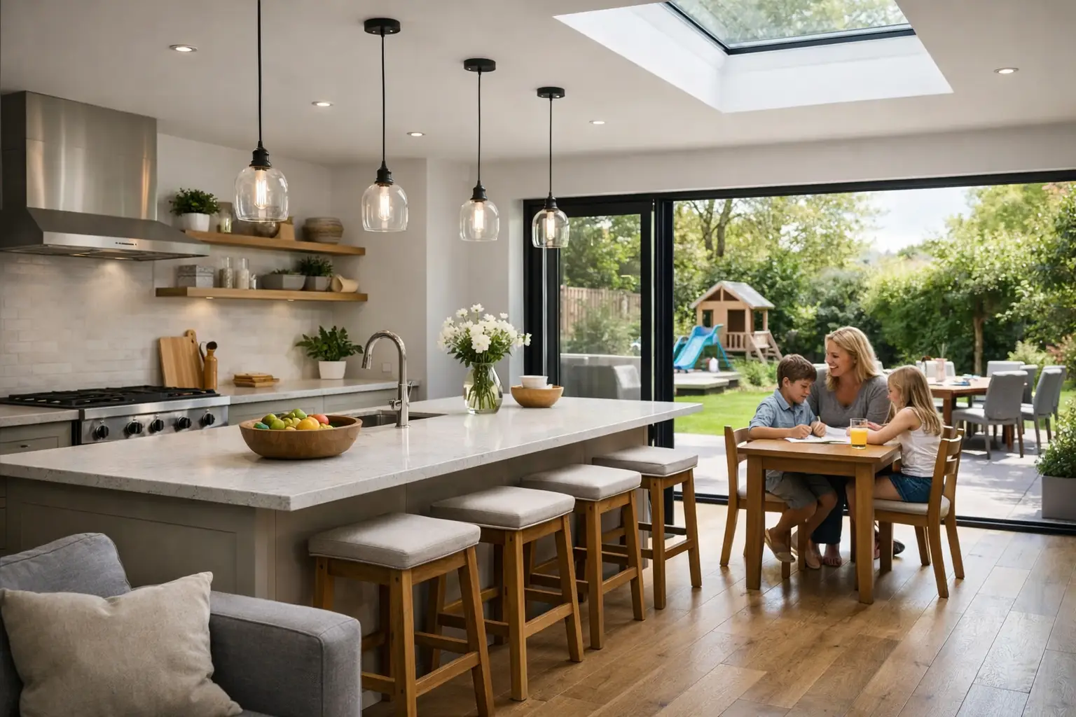 A Kitchen Extension Example That Works for Families